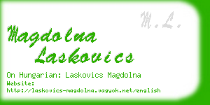 magdolna laskovics business card